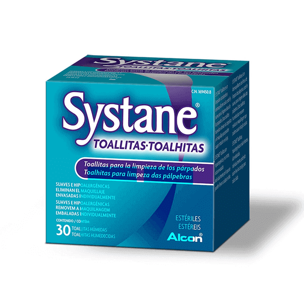 Toalhitas para Olhos Systane Alcon - 30 unidades